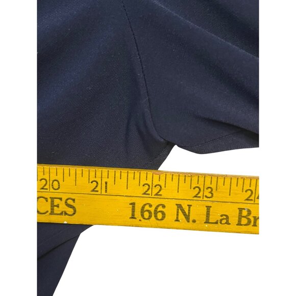 Cato Women Navy Blue V-Neck Ruched Top W/ Ring Detail XL Minimalist Comfortable - Picture 13 of 16